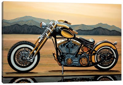 Harley Davidson Canvas Art Print - Paul Meijering