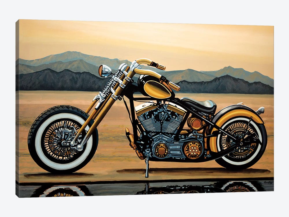 Harley Davidson by Paul Meijering 1-piece Canvas Print