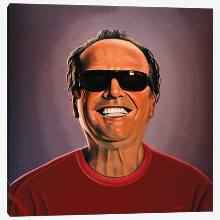 Jack Nicholson II Canvas Print #PME78} by Paul Meijering Canvas Artwork