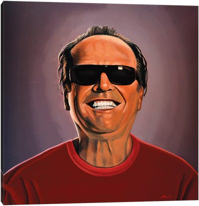 Jack Nicholson II Canvas Art Print - Jack Nicholson