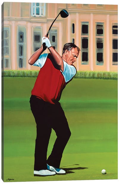 Jack Nicklaus Canvas Art Print - Golf Art