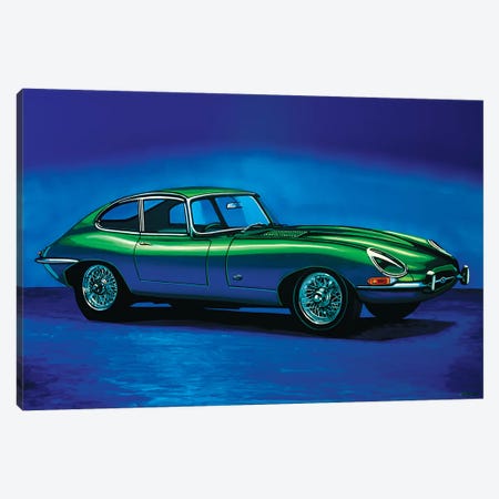 Jaguar E Type Canvas Print #PME80} by Paul Meijering Art Print