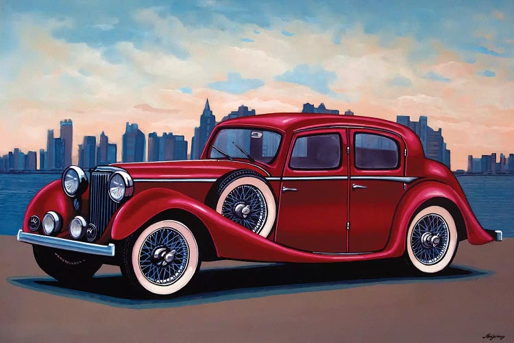 Jaguar SS Saloon by Paul Meijering wall art