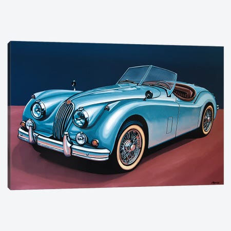 Jaguar Xk140 Cabrio Canvas Print #PME82} by Paul Meijering Canvas Print