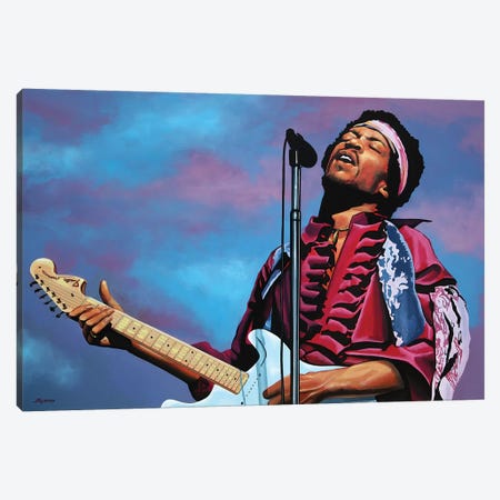 Jimi Hendrix II Canvas Print #PME89} by Paul Meijering Canvas Art Print