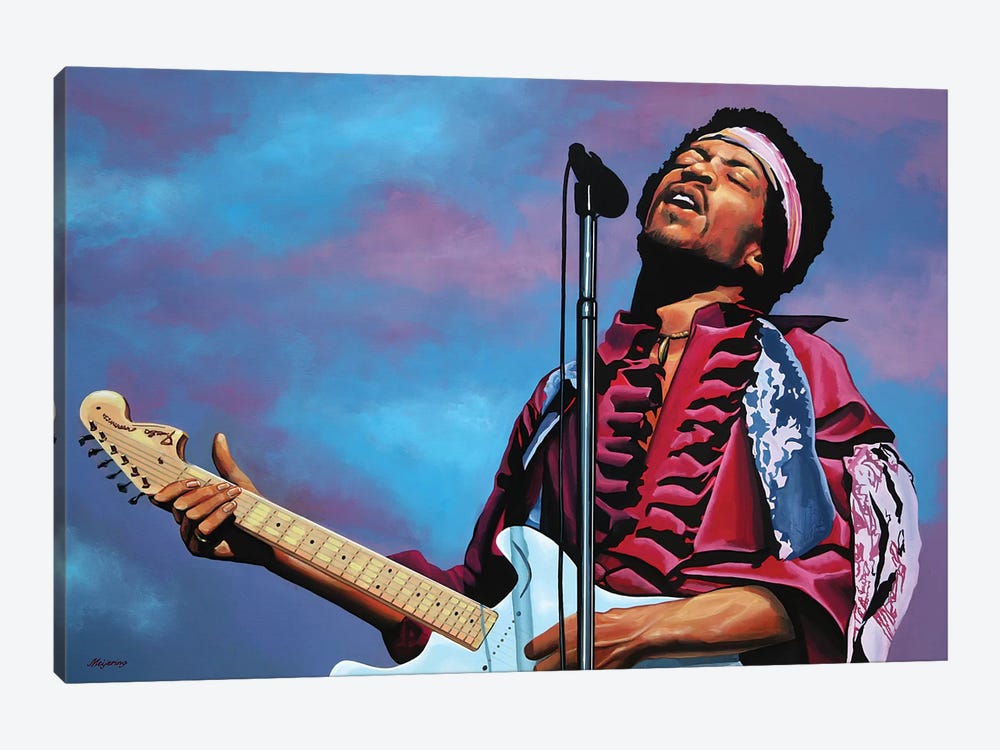 Jimi Hendrix II by Paul Meijering 1-piece Canvas Wall Art