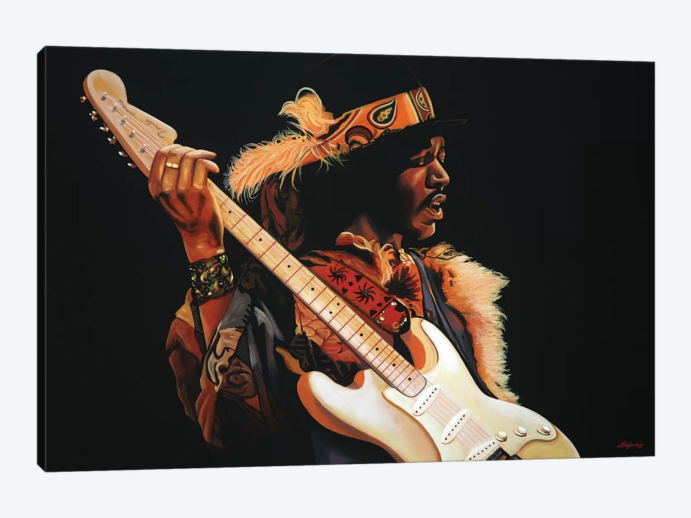 Jimi Hendrix III by Paul Meijering 1-piece Canvas Wall Art