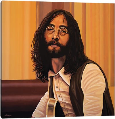 John Lennon Imagine Canvas Art Print - The Beatles