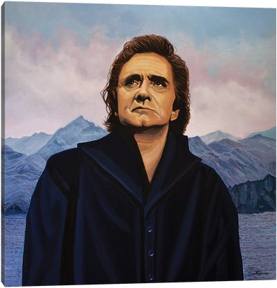 Johnny Cash Canvas Art Print - Johnny Cash