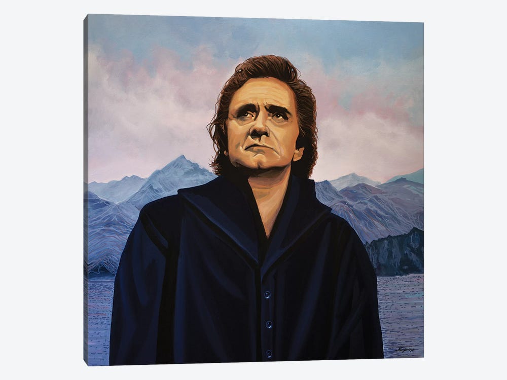 Johnny Cash by Paul Meijering 1-piece Canvas Art Print
