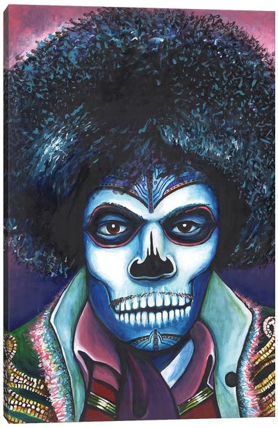 Tinted Gaze Canvas Art Print - Día de los Muertos Art