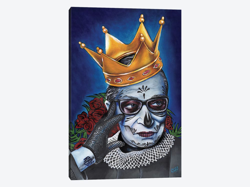 Notorious RBG by The Poet Mr. Fab 1-piece Canvas Art Print