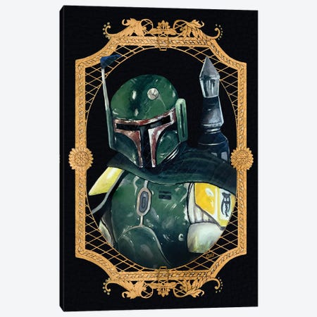 Boba Canvas Print #PMF41} by The Poet Mr. Fab Canvas Wall Art