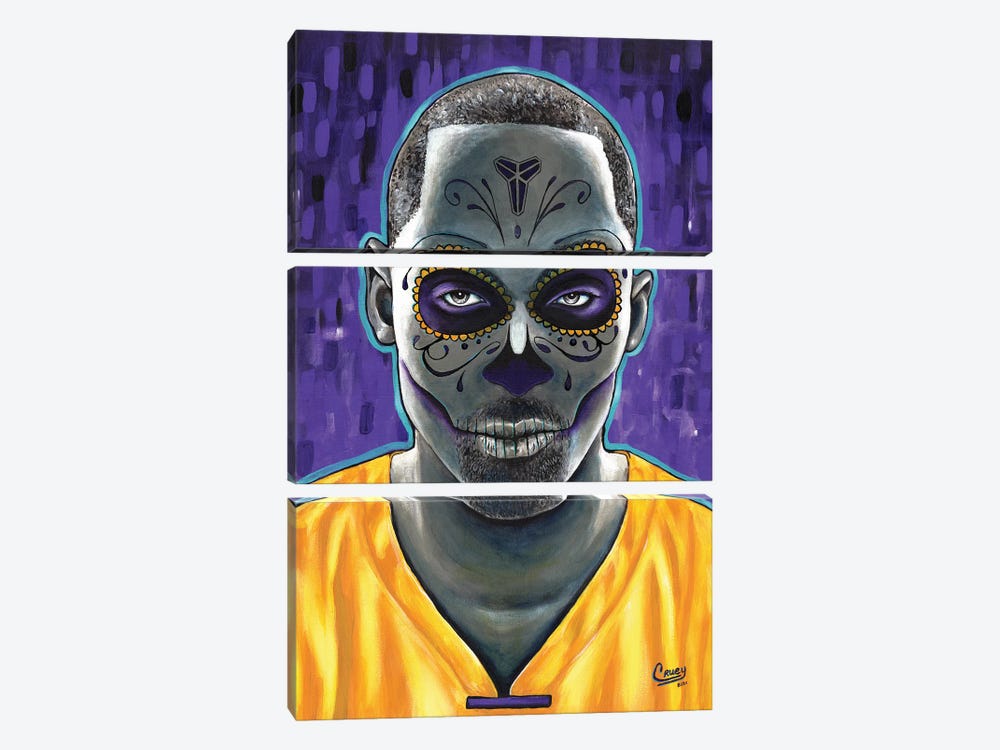 Mamba De Los Lakers by The Poet Mr. Fab 3-piece Canvas Art