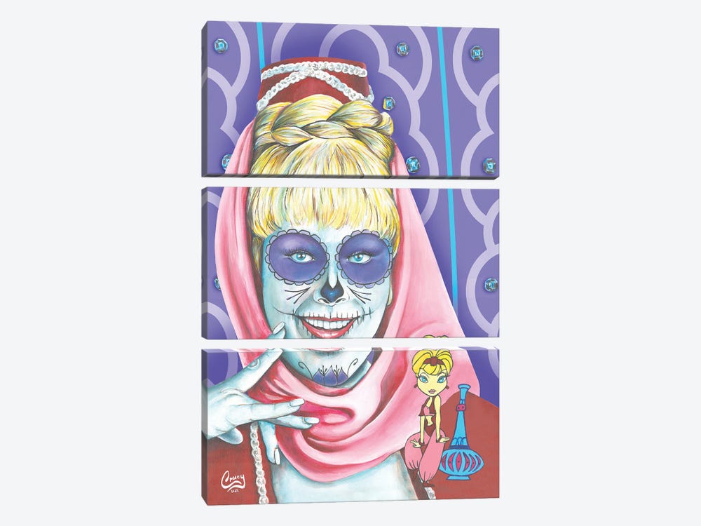 Jeannie by The Poet Mr. Fab 3-piece Canvas Wall Art