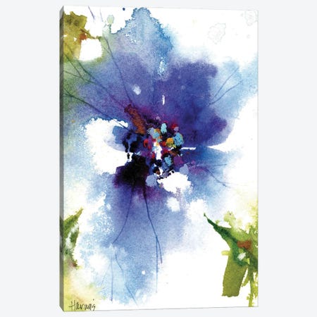 Blue On Blue Canvas Print #PMH18} by Pamela Harnois Canvas Print