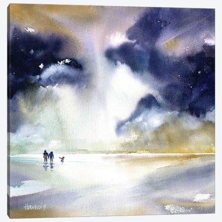 Beach Walk Canvas Print #PMH1} by Pamela Harnois Canvas Print