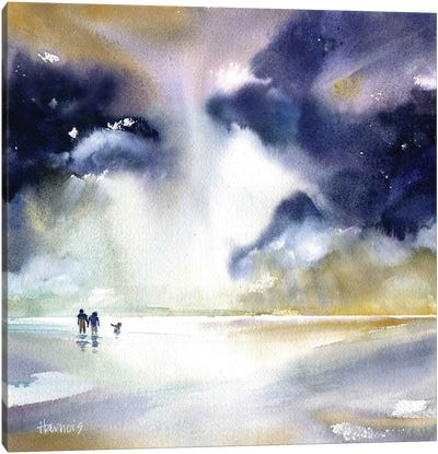 Beach Walk Canvas Art Print - Pamela Harnois
