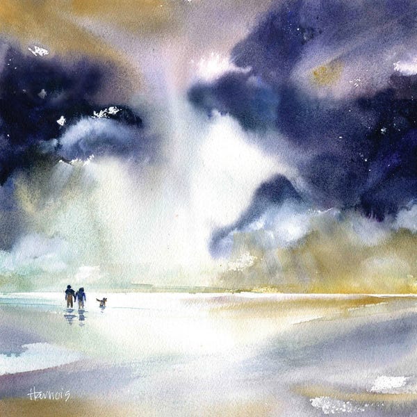 Large Scenic & Landscape Art - Canvas Prints: Beach Walk by Pamela Harnois