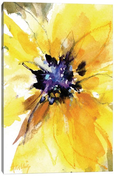 Sunflower Smile Canvas Art Print - Pamela Harnois
