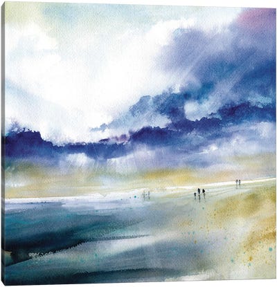 Beach Day Canvas Art Print - Subtle Landscapes