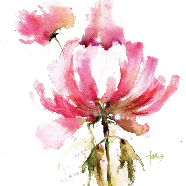 Watercolor Flowers: Dream Maker Peonies by Pamela Harnois