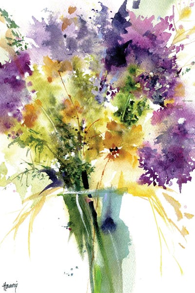 Watercolor Flowers: Alliums And Wildflowers by Pamela Harnois