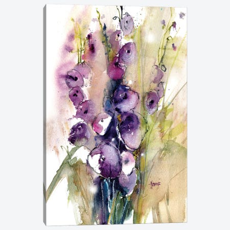 Delphinium Wildflowers Canvas Print #PMH32} by Pamela Harnois Canvas Print
