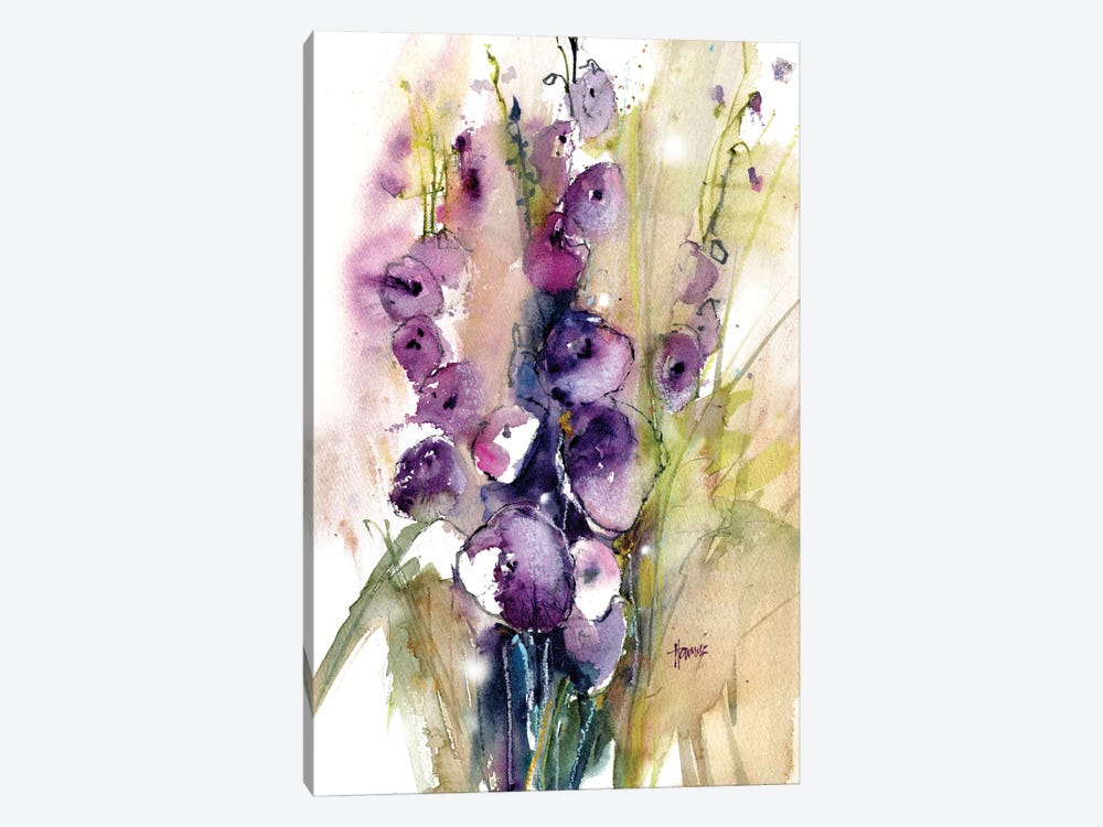 Delphinium Wildflowers by Pamela Harnois 1-piece Canvas Print