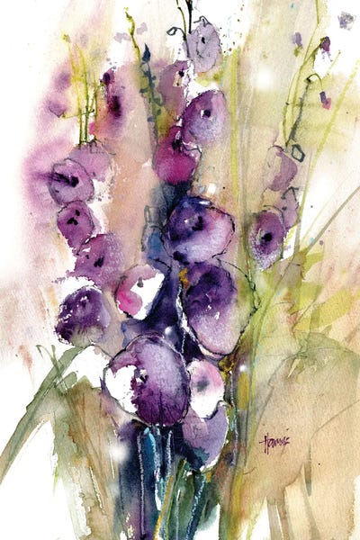 Wildflowers: Delphinium Wildflowers by Pamela Harnois