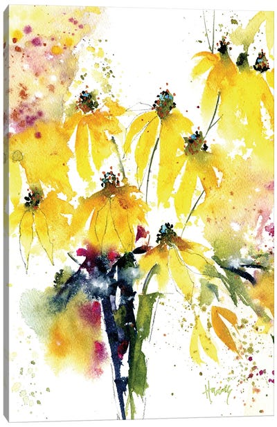 Grateful Wildflowers Canvas Art Print - Wildflowers