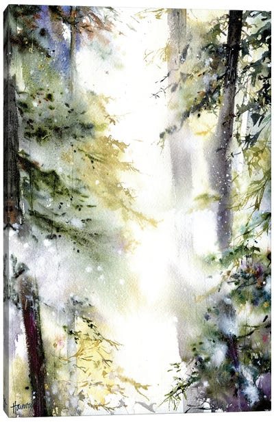 Woodland Pines Canvas Art Print - Pine Tree Art