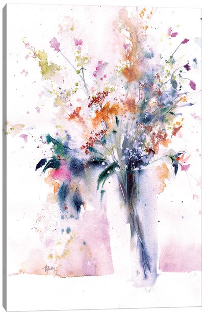Enchanting Wildflowers Canvas Art Print - Pamela Harnois