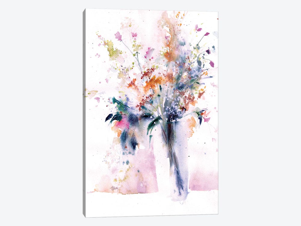 Enchanting Wildflowers by Pamela Harnois 1-piece Canvas Artwork