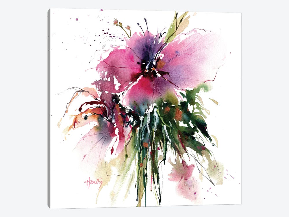 Hibiscus by Pamela Harnois 1-piece Canvas Art Print