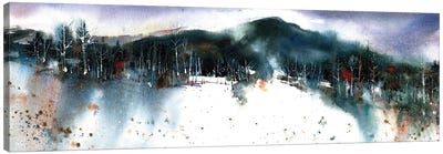 Haystack Mountain Canvas Art Print - Snowy Mountain Art
