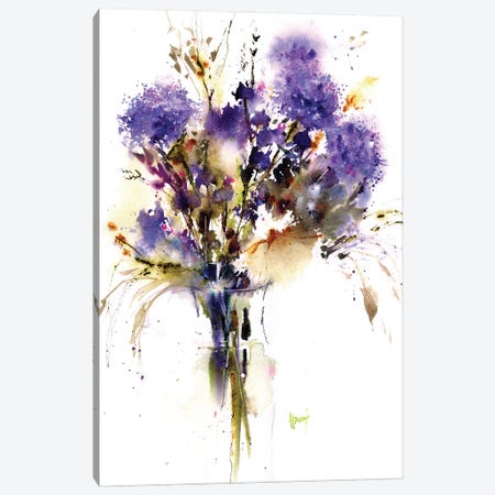 Allium Bouquet Canvas Print #PMH44} by Pamela Harnois Canvas Art Print