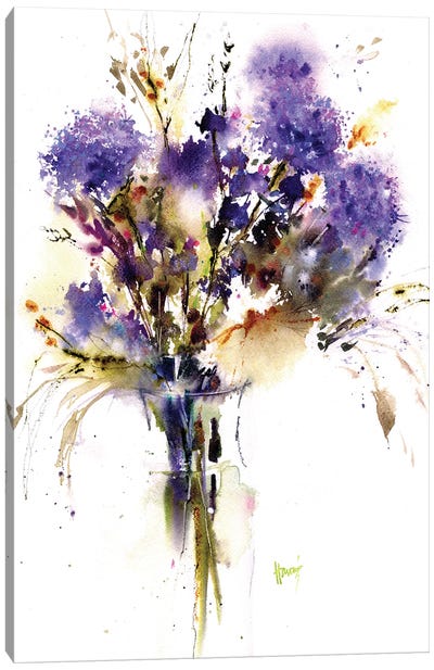 Allium Bouquet Canvas Art Print - Allium Art