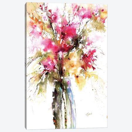 Dreamy Meadow Flowers Canvas Print #PMH45} by Pamela Harnois Canvas Print