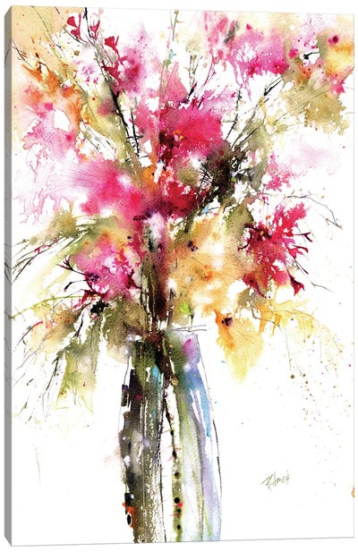 Dreamy Meadow Flowers Canvas Art Print - Pamela Harnois