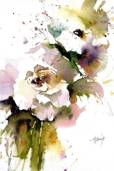 Fine Art Print: Wild White Roses by Pamela Harnois