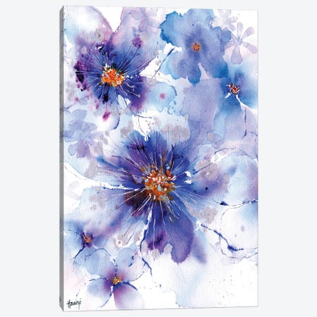 Under The Floral Spell Canvas Print #PMH6} by Pamela Harnois Canvas Art