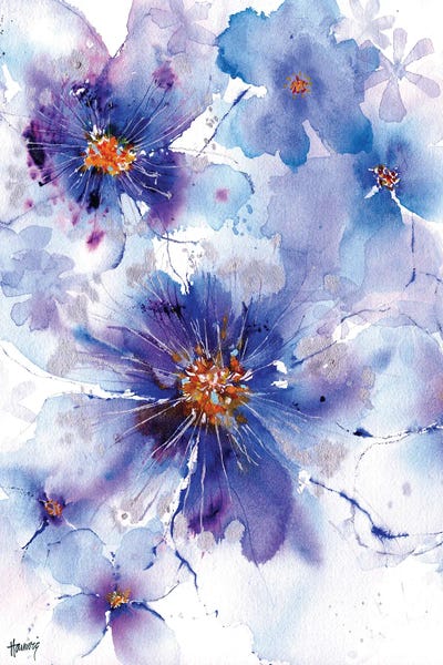 Watercolor Flowers: Under The Floral Spell by Pamela Harnois