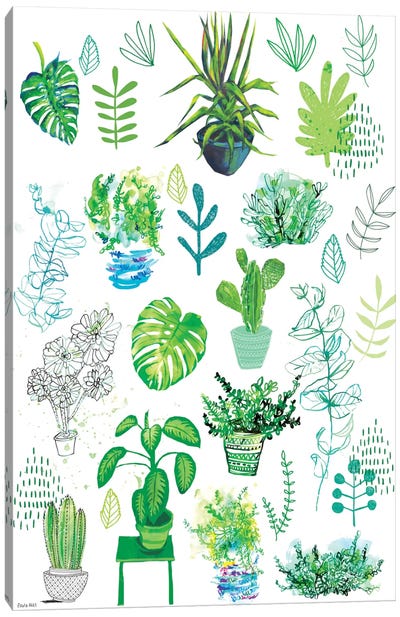 All My Plants Canvas Art Print - Earthen Greenery