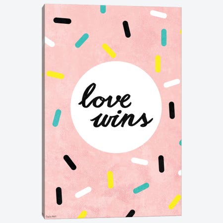 Love Wins Canvas Print #PMI25} by Sweet William Canvas Wall Art