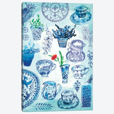 My Blue & White Collection Canvas Print #PMI27} by Sweet William Canvas Artwork