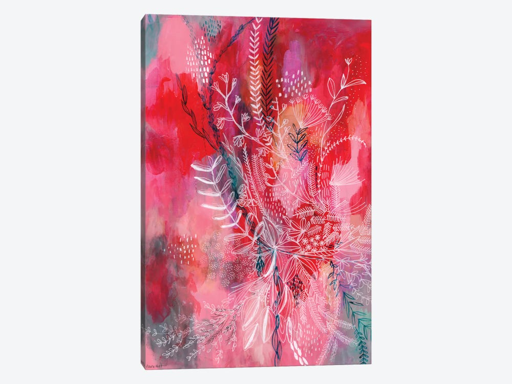 Pink & Red Patterns by Sweet William 1-piece Canvas Artwork