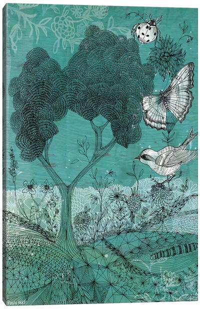 Wilderness Canvas Art Print - Sweet William