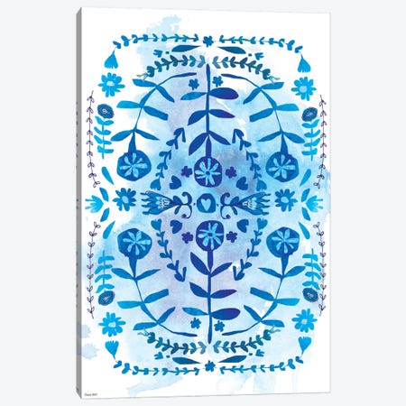 Blue & White Pattern Canvas Print #PMI7} by Sweet William Canvas Art Print