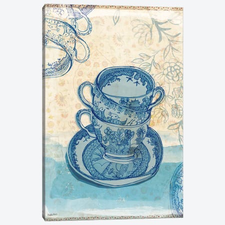 Blue Willow Pattern Canvas Print #PMI8} by Sweet William Canvas Artwork